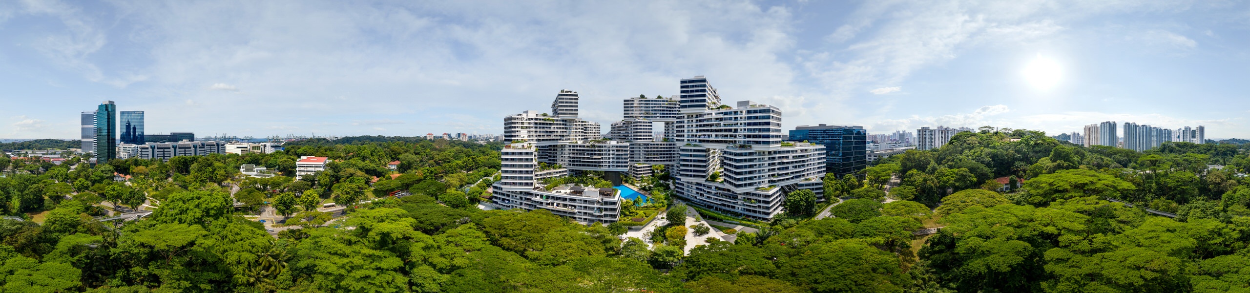 Aerial 360 Photography at The Interlace in Singapore