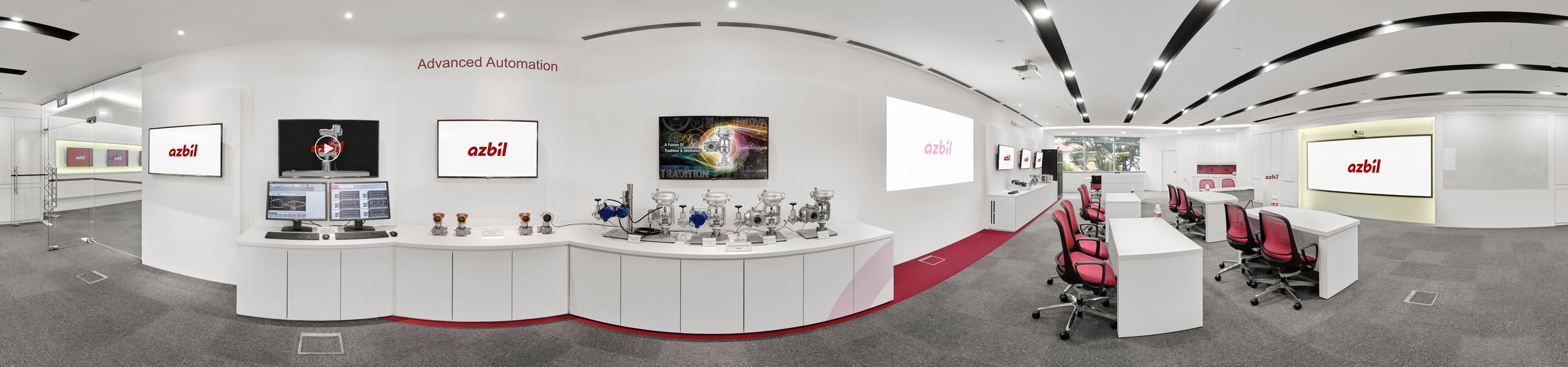 Azbil Manufacturing Showroom 360 Virtual Tour