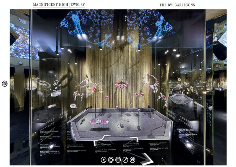 Museum Virtual Tour for Bulgari Tribute to Femininity Exhibition in Moscow